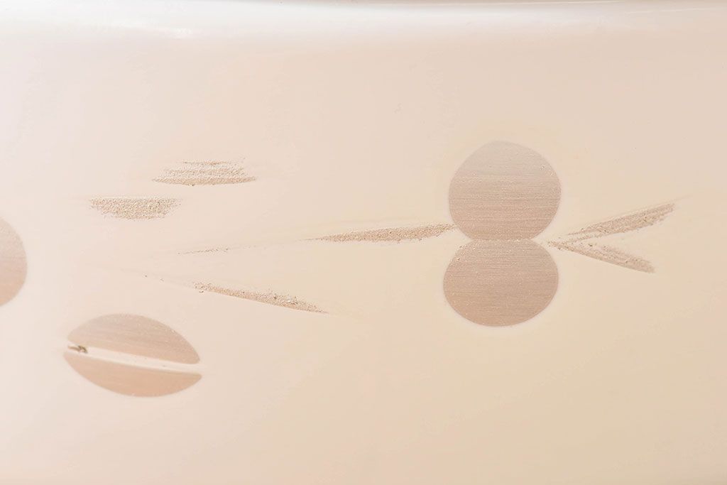 昭和レトロ　和製アンティーク　花切子の愛らしい天井照明