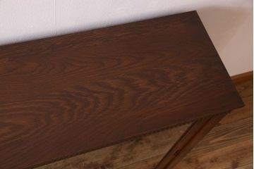 アンティーク家具　大正ロマン　前面の飾りが素敵な収納棚(戸棚、ガラスケース、ショーケース)(1)