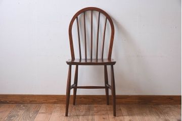ヴィンテージ家具　イギリスビンテージ　ERCOL(アーコール)　楡材　フープバックチェア(ダイニングチェア、椅子)(1)