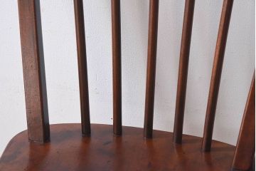 ヴィンテージ家具　イギリスビンテージ　ERCOL(アーコール)　楡材　フープバックチェア(ダイニングチェア、椅子)(1)