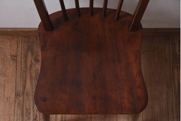 ヴィンテージ家具　イギリスビンテージ　ERCOL(アーコール)　楡材　フープバックチェア(ダイニングチェア、椅子)(1)