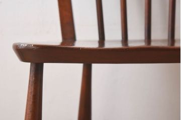ヴィンテージ家具　イギリスビンテージ　ERCOL(アーコール)　楡材　フープバックチェア(ダイニングチェア、椅子)(1)