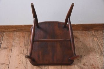 ヴィンテージ家具　イギリスビンテージ　ERCOL(アーコール)　楡材　フープバックチェア(ダイニングチェア、椅子)(1)