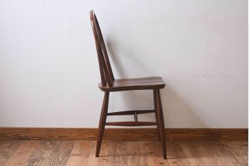 ヴィンテージ家具　イギリスビンテージ　ERCOL(アーコール)　楡材　フープバックチェア(ダイニングチェア、椅子)(2)