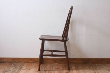ヴィンテージ家具　イギリスビンテージ　ERCOL(アーコール)　楡材　フープバックチェア(ダイニングチェア、椅子)(2)