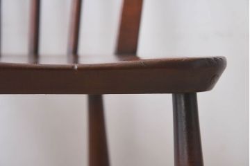 ヴィンテージ家具　イギリスビンテージ　ERCOL(アーコール)　楡材　フープバックチェア(ダイニングチェア、椅子)(2)