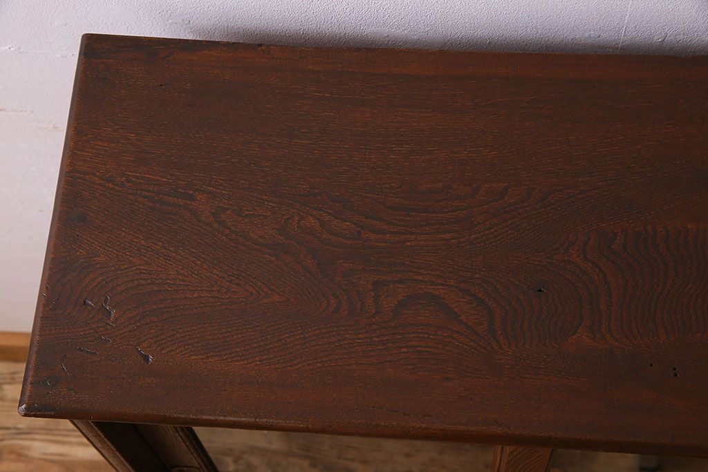 レトロ家具　和製アンティーク　レトロな雰囲気が魅力的な小振りな本箱(収納棚、ブックケース)