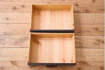 アンティーク家具　和製アンティーク　古いたばこ屋で使われていた薄型ショーケース(ガラスケース、収納棚、陳列棚)