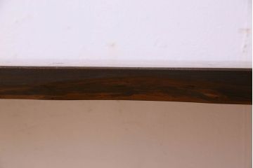 アンティーク家具　和製アンティーク　栗材一枚板　古い木の質感が味わい深い鉄脚ベンチ(アイアンベンチ、ローテーブル、作業台、飾り台)