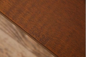 レトロ家具　昭和レトロ　古いラワン材の質感が味わい深い鉄脚ベンチ(アイアンベンチ、ローテーブル、作業台、花台)