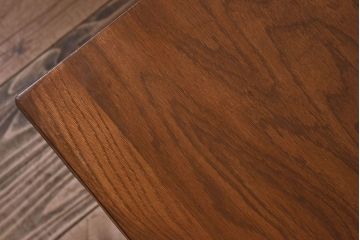 レトロ家具　昭和レトロ　古い木製のシンプルな片袖机(ワークデスク、在宅ワーク、在宅用、学習机)