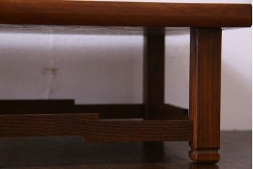 アンティーク雑貨　和製アンティーク 総ケヤキ材　古い木の質感が味わい深い花台(飾り台)