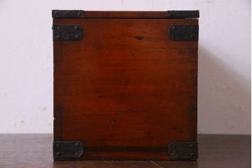 アンティーク雑貨　古民具・骨董　春慶塗り　和の趣溢れる硯箱(小引き出し、小箱、小物入れ)