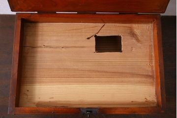 アンティーク雑貨　古民具・骨董　春慶塗り　和の趣溢れる硯箱(小引き出し、小箱、小物入れ)