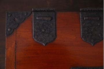 アンティーク雑貨　古民具・骨董　春慶塗り　和の趣溢れる硯箱(小引き出し、小箱、小物入れ)