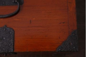 アンティーク雑貨　古民具・骨董　春慶塗り　和の趣溢れる硯箱(小引き出し、小箱、小物入れ)