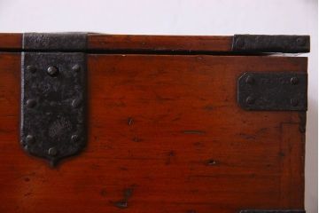 アンティーク雑貨　古民具・骨董　春慶塗り　和の趣溢れる硯箱(小引き出し、小箱、小物入れ)