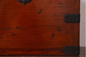 アンティーク雑貨　古民具・骨董　春慶塗り　和の趣溢れる硯箱(小引き出し、小箱、小物入れ)