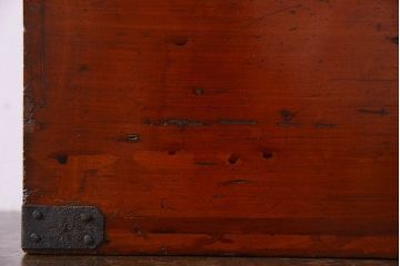 アンティーク雑貨　古民具・骨董　春慶塗り　和の趣溢れる硯箱(小引き出し、小箱、小物入れ)