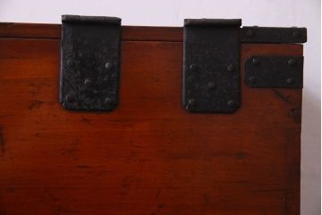 アンティーク雑貨　古民具・骨董　春慶塗り　和の趣溢れる硯箱(小引き出し、小箱、小物入れ)