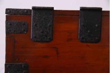 アンティーク雑貨　古民具・骨董　春慶塗り　和の趣溢れる硯箱(小引き出し、小箱、小物入れ)