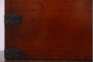 アンティーク雑貨　古民具・骨董　春慶塗り　和の趣溢れる硯箱(小引き出し、小箱、小物入れ)