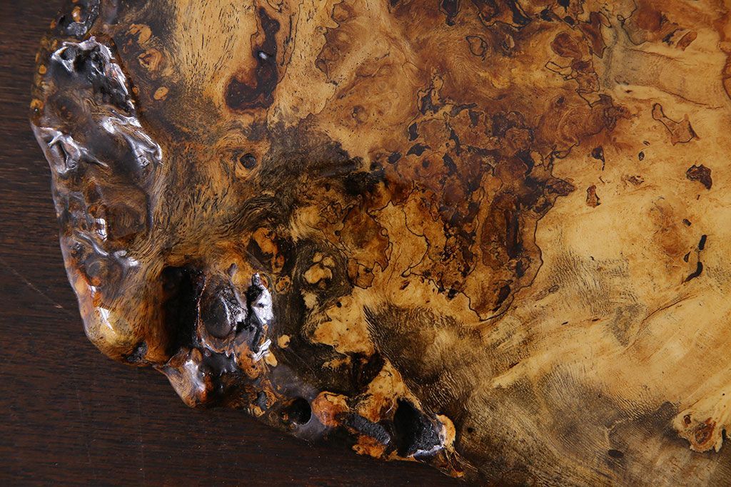 アンティーク雑貨　古民具・骨董　ビンテージ　花梨材製の花台(飾り台、カリン材)