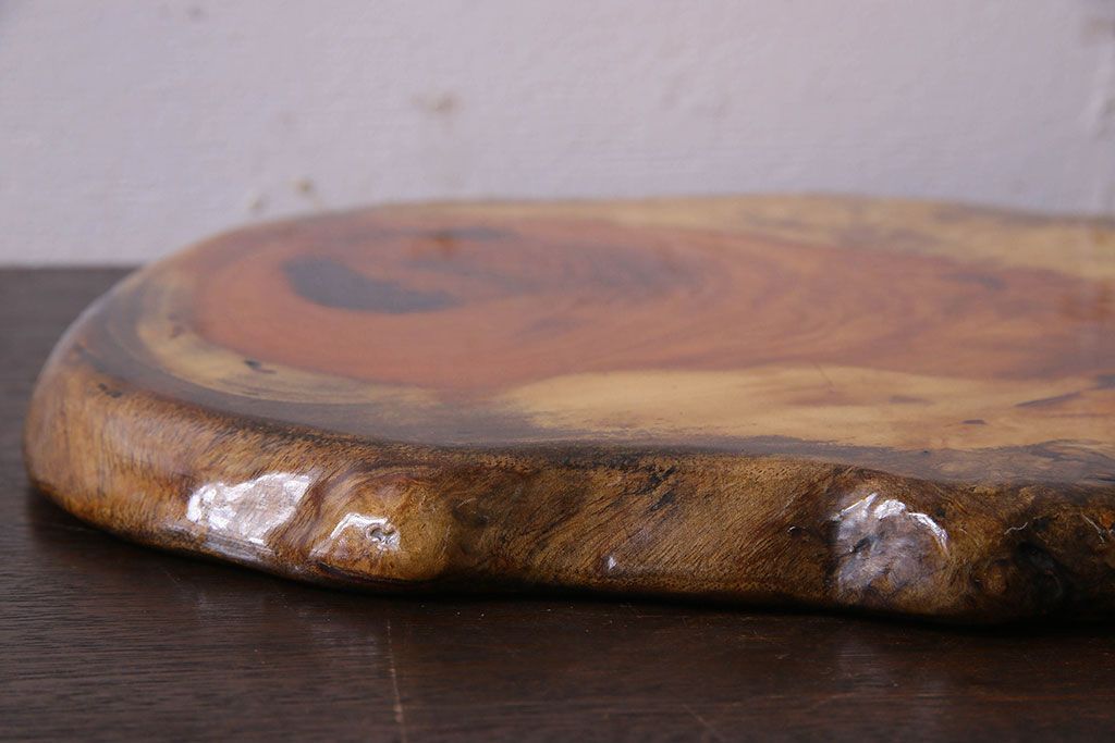 アンティーク雑貨　古民具・骨董　ビンテージ　花梨材製の花台(飾り台、カリン材)