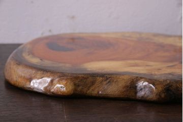 アンティーク雑貨　古民具・骨董　ビンテージ　花梨材製の花台(飾り台、カリン材)