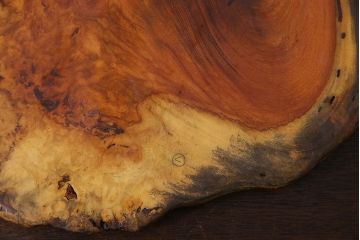 アンティーク雑貨　古民具・骨董　ビンテージ　花梨材製の花台(飾り台、カリン材)