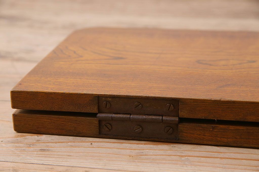 アンティーク雑貨　和製アンティーク　栓材　折りたたみ板(花台)