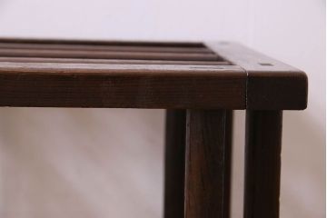 アンティーク家具 和製アンティーク ガラス天板付き!古いこたつやぐらのセンターテーブル(座卓、飾り台)