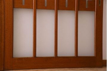 昭和レトロ　特大　教会で使われていたガラス引き戸(ガラス戸)2枚セット(1)