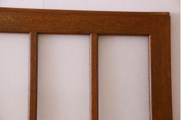 昭和レトロ　特大　教会で使われていたガラス引き戸(ガラス戸)2枚セット(1)