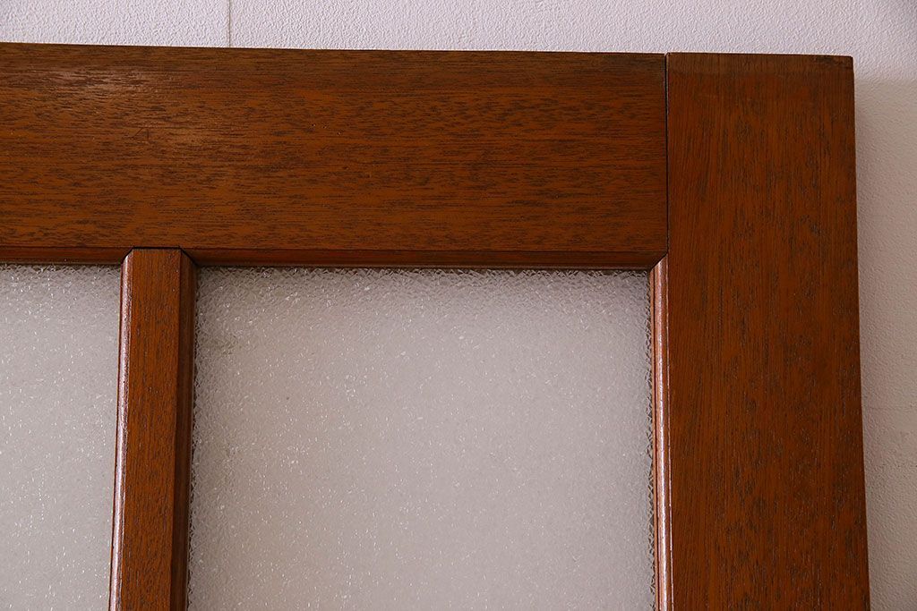 昭和レトロ　特大　教会で使われていたガラス引き戸(ガラス戸)2枚セット(1)