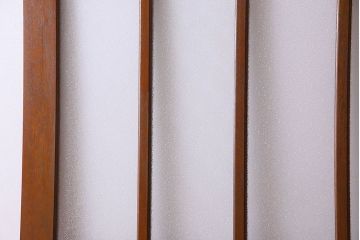 昭和レトロ　特大　教会で使われていたガラス引き戸(ガラス戸)2枚セット(1)