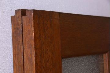 昭和レトロ　特大　教会で使われていたガラス引き戸(ガラス戸)2枚セット(2)