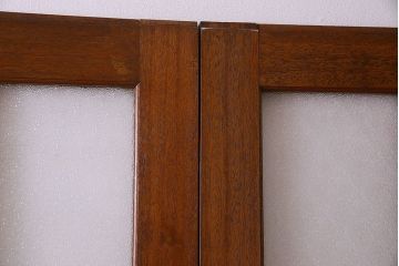 昭和レトロ　特大　教会で使われていたガラス引き戸(ガラス戸)2枚セット(2)