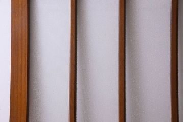 昭和レトロ　特大　教会で使われていたガラス引き戸(ガラス戸)2枚セット(2)