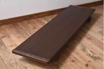 アンティーク雑貨　和製アンティーク　樅の木一枚板　和の趣溢れる裁ち板(文机、ローテーブル)