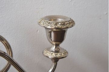 アンティーク雑貨　イギリスアンティーク　IANTHE社製　お洒落なキャンドルスタンド(ろうそく立て)