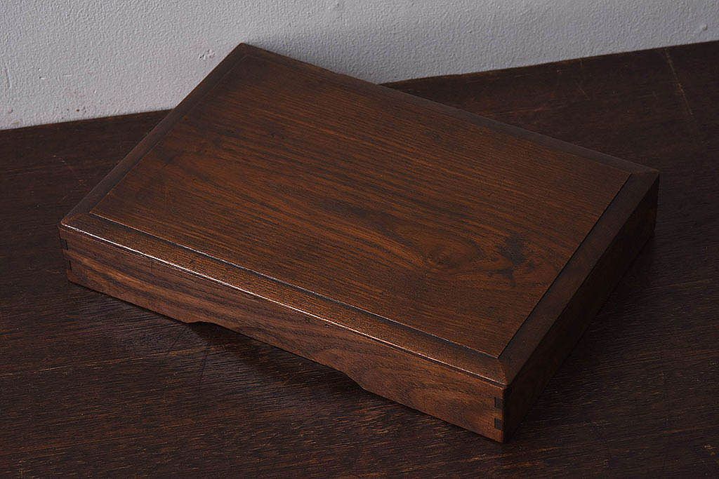 アンティーク雑貨　和製アンティーク　古い桑材の小物収納箱(木箱、小箱)