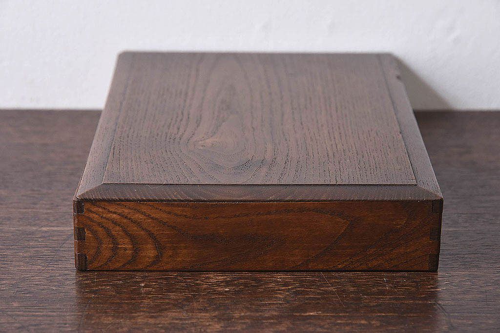 アンティーク雑貨　和製アンティーク　古い桑材の小物収納箱(木箱、小箱)