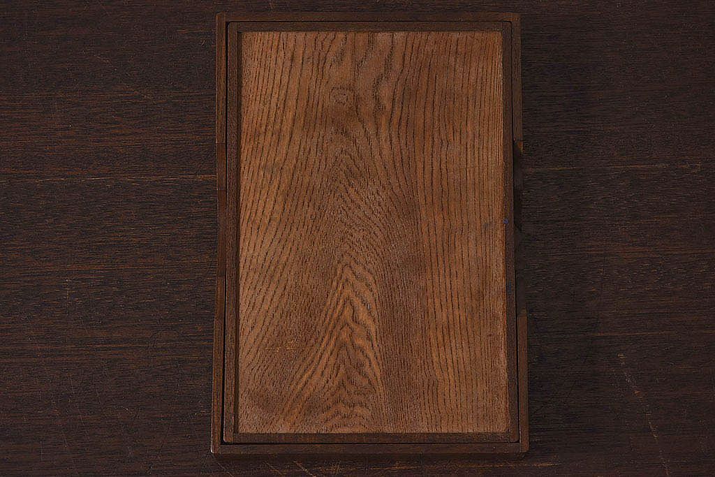 アンティーク雑貨　和製アンティーク　古い桑材の小物収納箱(木箱、小箱)