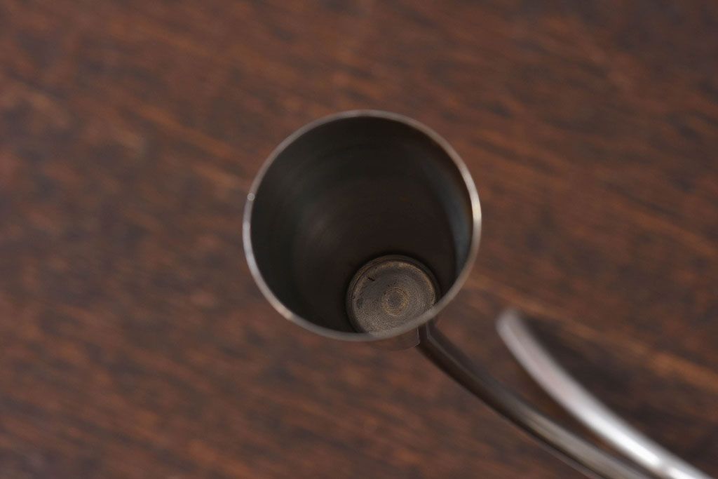 アンティーク雑貨　ビンテージ　デンマーク製　ろうそく2本付き!キャンドルホルダー(キャンドルホルダー、ろうそく入れ)