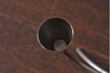 アンティーク雑貨　ビンテージ　デンマーク製　ろうそく2本付き!キャンドルホルダー(キャンドルホルダー、ろうそく入れ)