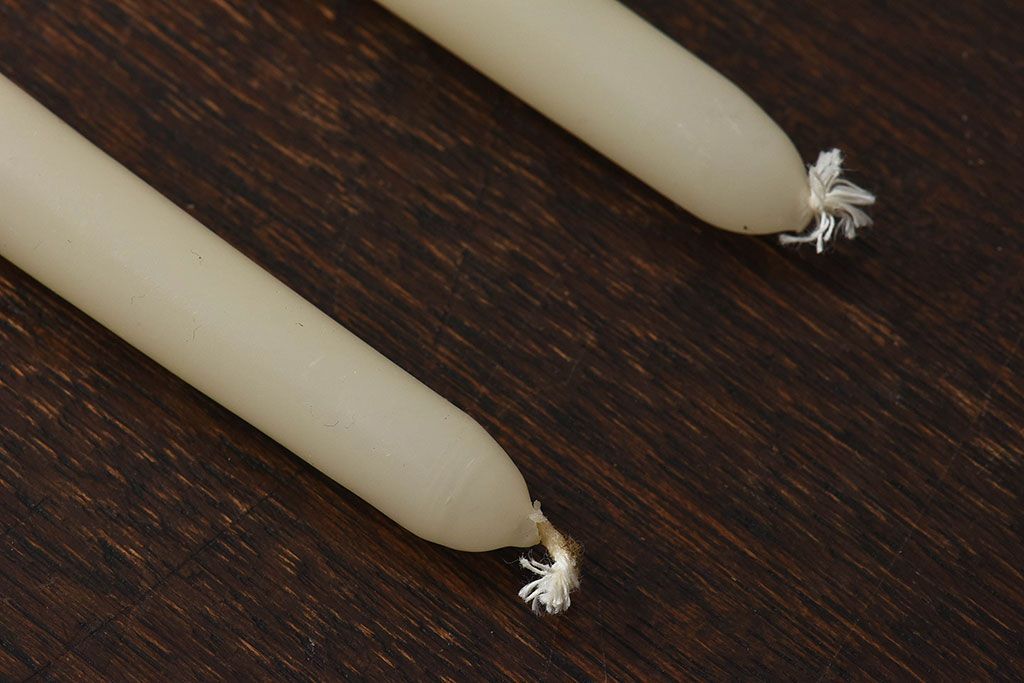 アンティーク雑貨　ビンテージ　デンマーク製　ろうそく2本付き!キャンドルホルダー(キャンドルホルダー、ろうそく入れ)