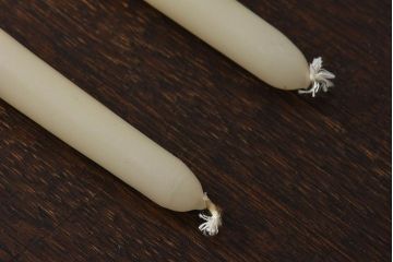 アンティーク雑貨　ビンテージ　デンマーク製　ろうそく2本付き!キャンドルホルダー(キャンドルホルダー、ろうそく入れ)