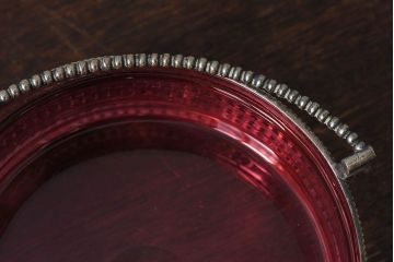 アンティーク雑貨　イギリスアンティーク　シフタースプーン付き!優美なデザインのシュガーボウル(小物入れ、小物収納)