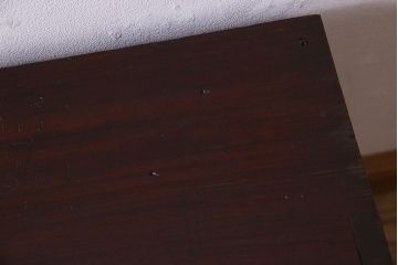 アンティーク家具　和製アンティーク　前面栗材　漆塗り美しいローボード(ローチェスト)